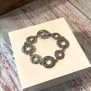 Carolyn Pollack Sterling Silver Rodeo Romance, Toggle bracelet 8"